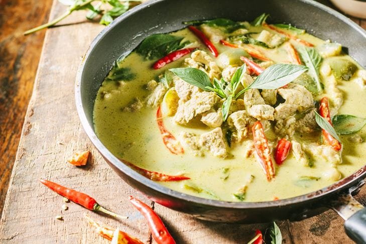 Curry verde tailandés (Thai green curry)